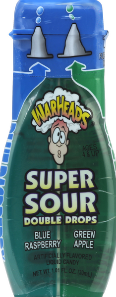 slide 1 of 3, Warheads Liquid Candy, Super Sour, Green Apple/Watermelon, 1.01 oz