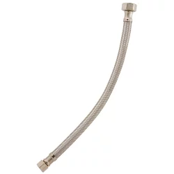 PlumbCraft Stainless Steel Faucet Supply Line - Silver