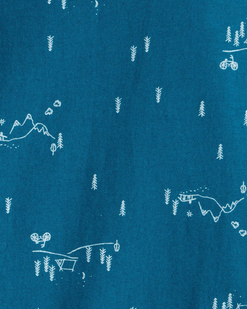 slide 2 of 2, Carter's Baby Boy Woodland Long-Sleeve Graphic Bodysuit - Blue Teal 9M, 1 ct