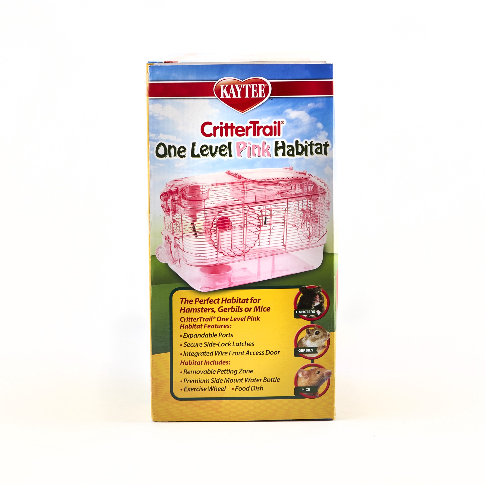 slide 4 of 10, Kaytee Hard Goods Kaytee CritterTrail 1-Level Pink Habitat, 1 ct