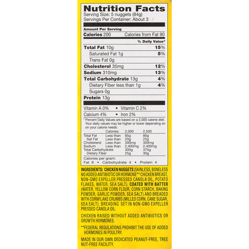 slide 5 of 8, Ian's Chicken Nuggets Wheat Free & Gluten Free Recipe, 8 oz