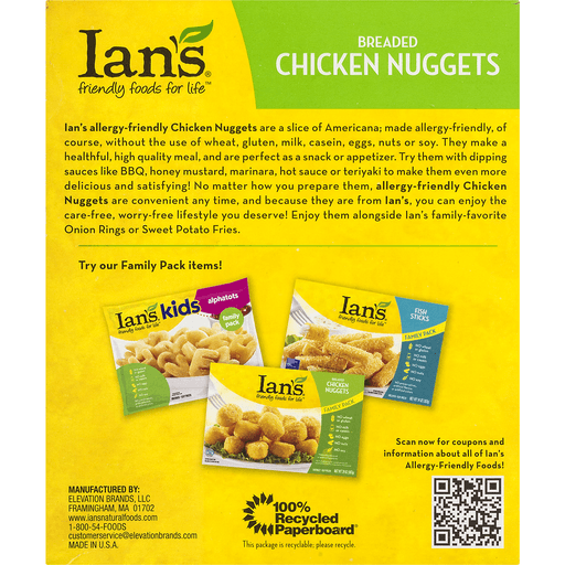 slide 6 of 8, Ian's Chicken Nuggets Wheat Free & Gluten Free Recipe, 8 oz