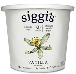 Siggi's siggi’s Icelandic Skyr Nonfat Yogurt, Vanilla