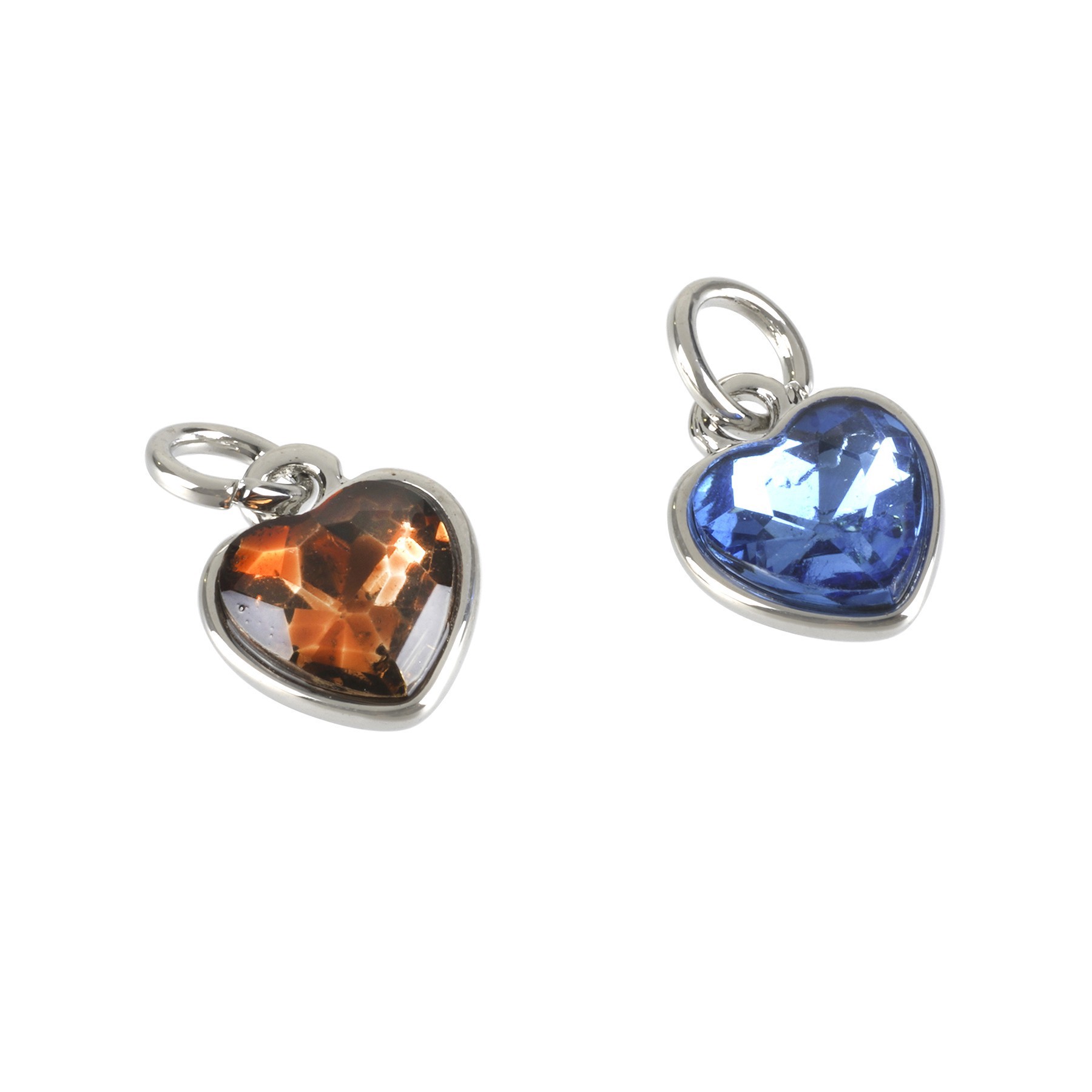 slide 3 of 3, Charmalong Rhodium Heart Charms By Bead Landing, 9.7mm x 12.6mm