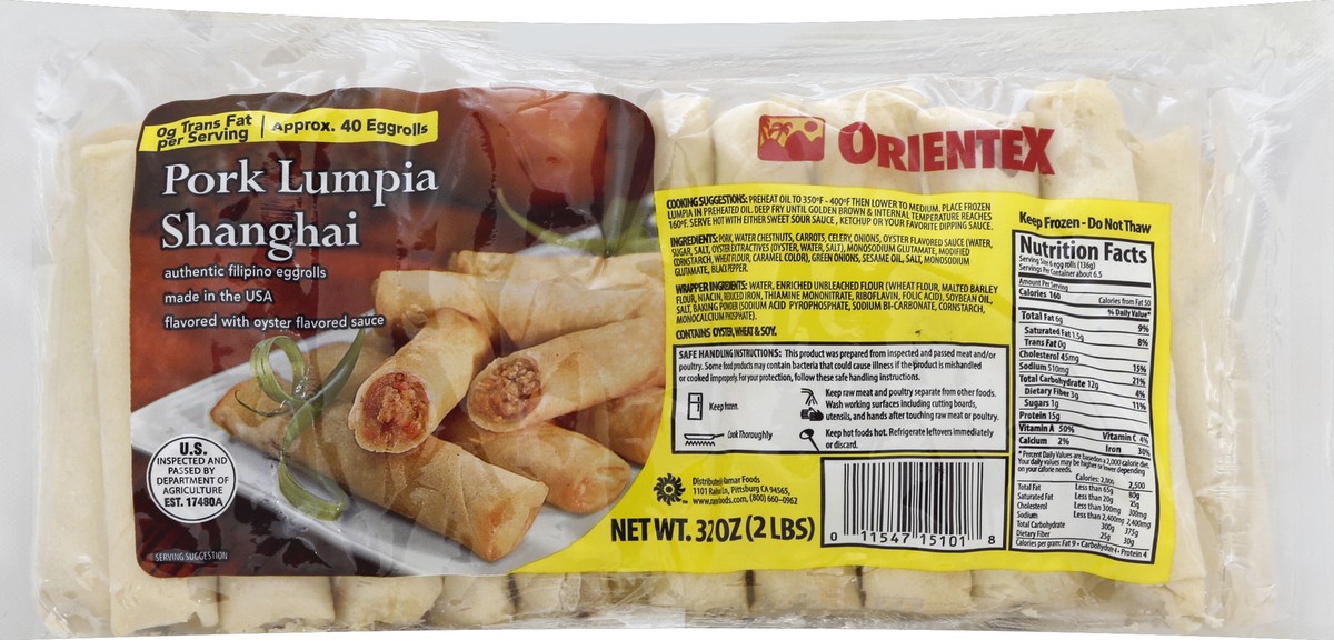 slide 5 of 6, Orientex Lumpia Shanghai 32 oz, 