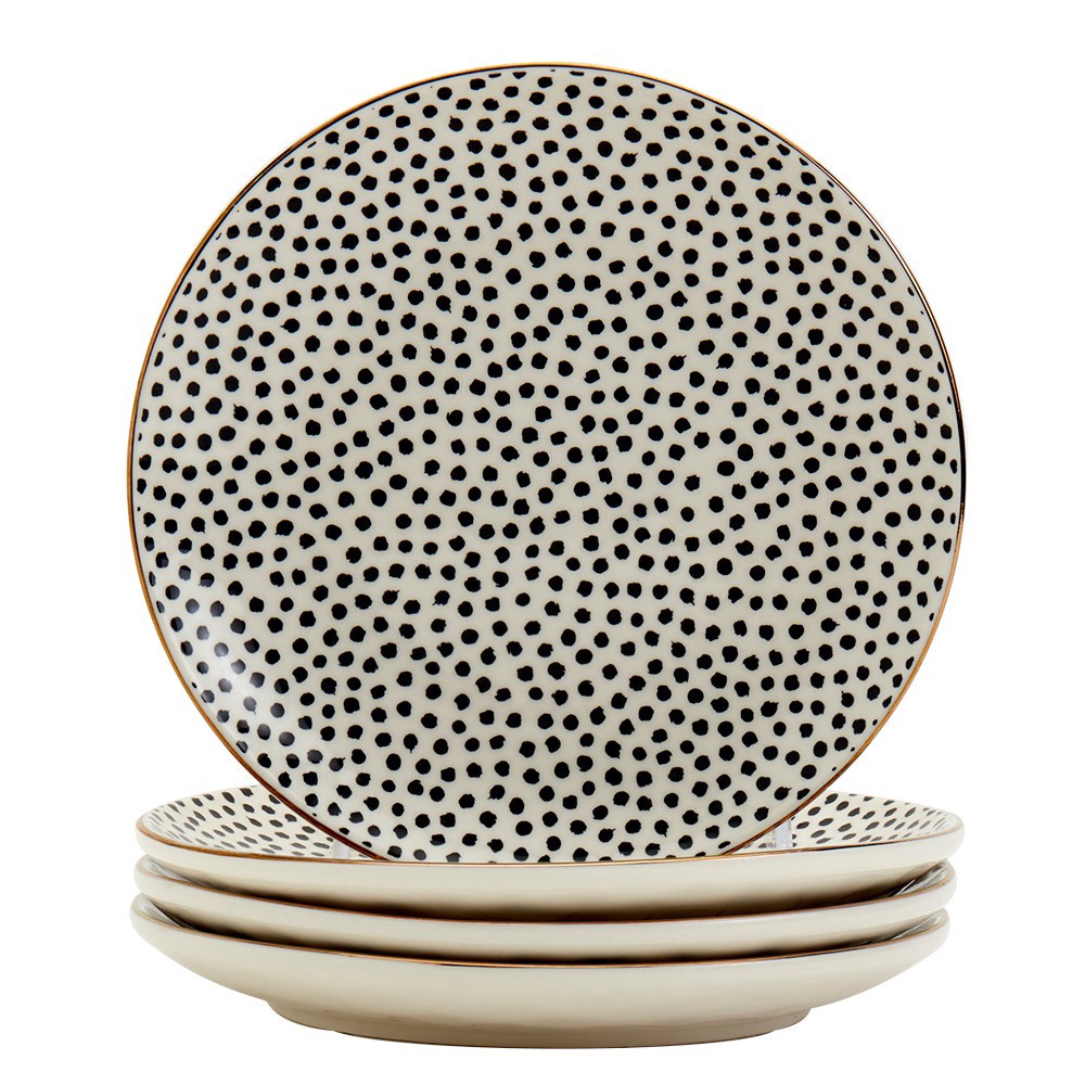 slide 2 of 2, Tabletops Gallery Appetizer Plate Set - Dots, 4 ct