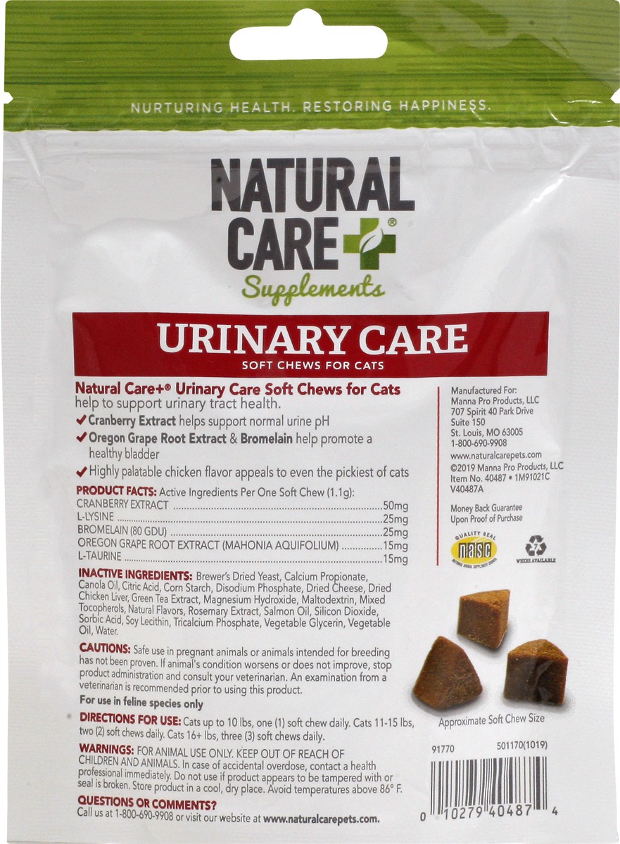 slide 5 of 10, Natural Care + Urinary Care Soft Chews for Cats 78 ea, 1 ct