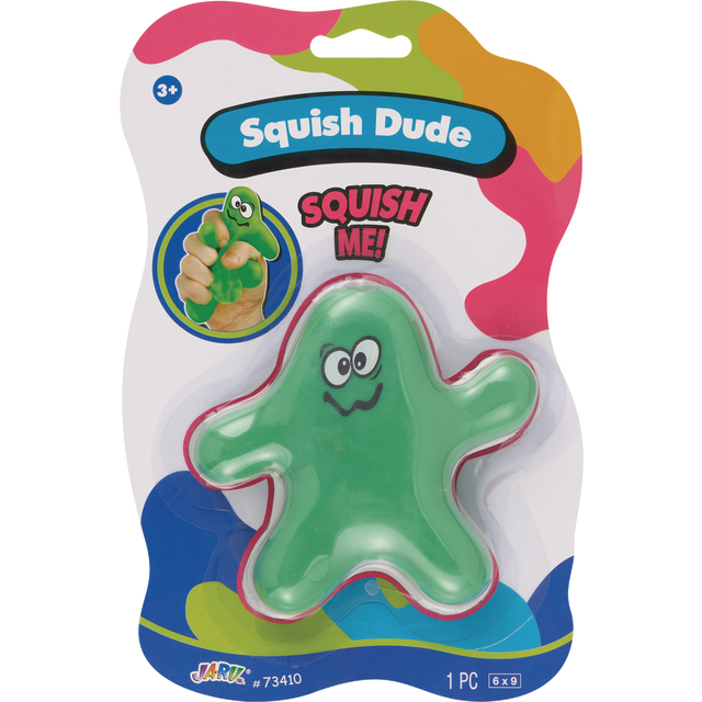 slide 1 of 1, Ja-Ru Squish Dude, Assorted Colors, 1 ct