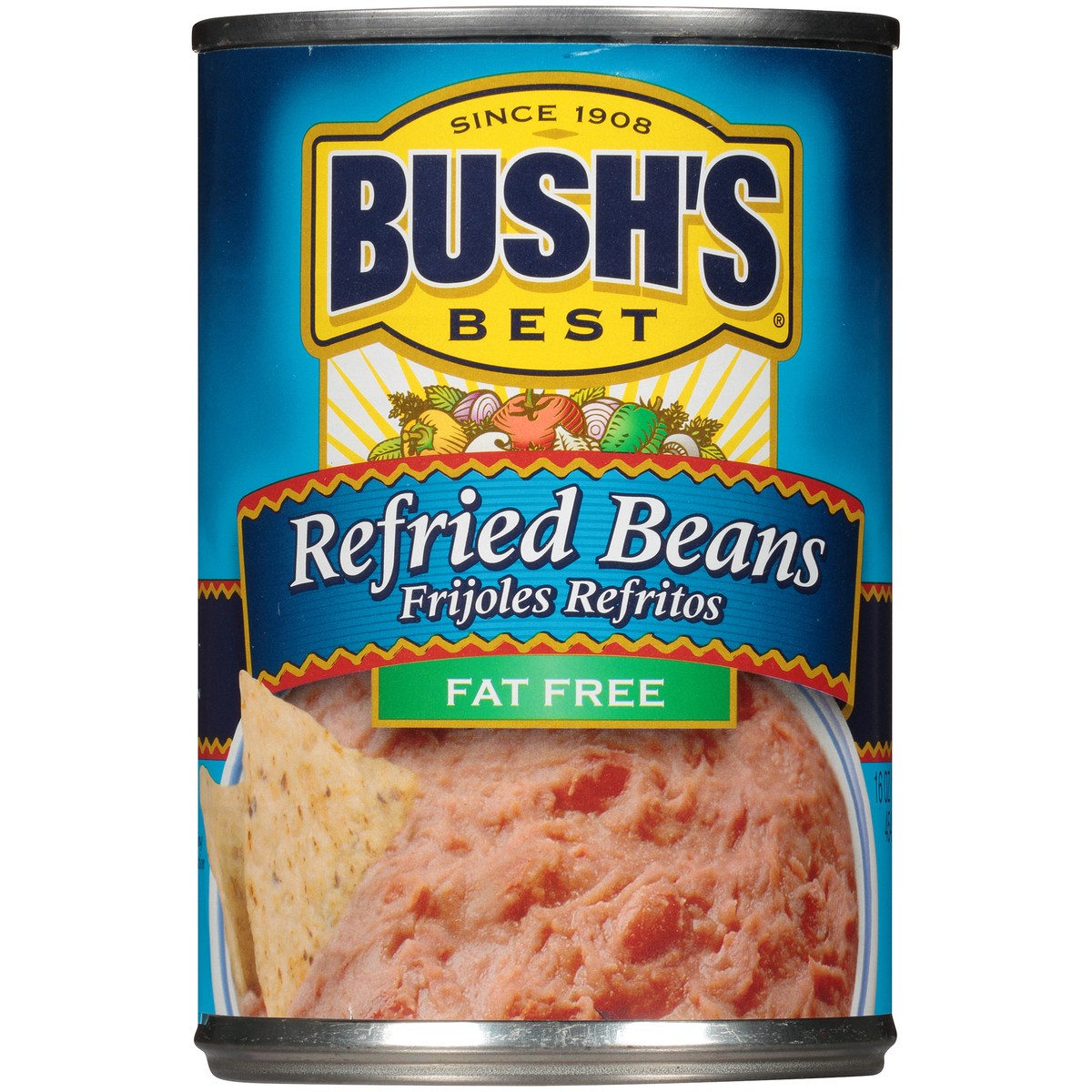 slide 4 of 12, Bush's Best Bush's Fat Free Refried Beans 16 oz, 16 oz