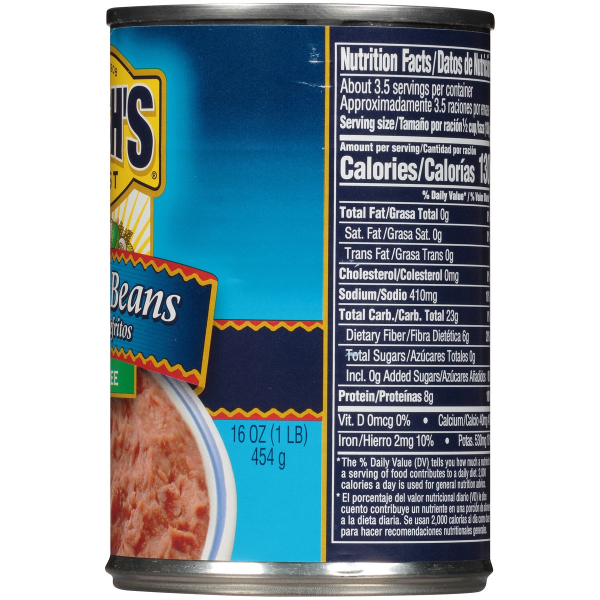 slide 12 of 12, Bush's Best Bush's Fat Free Refried Beans 16 oz, 16 oz