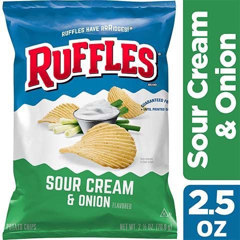 slide 1 of 1, Ruffles Sour Cream & Onion Xxvl, 2.5 oz