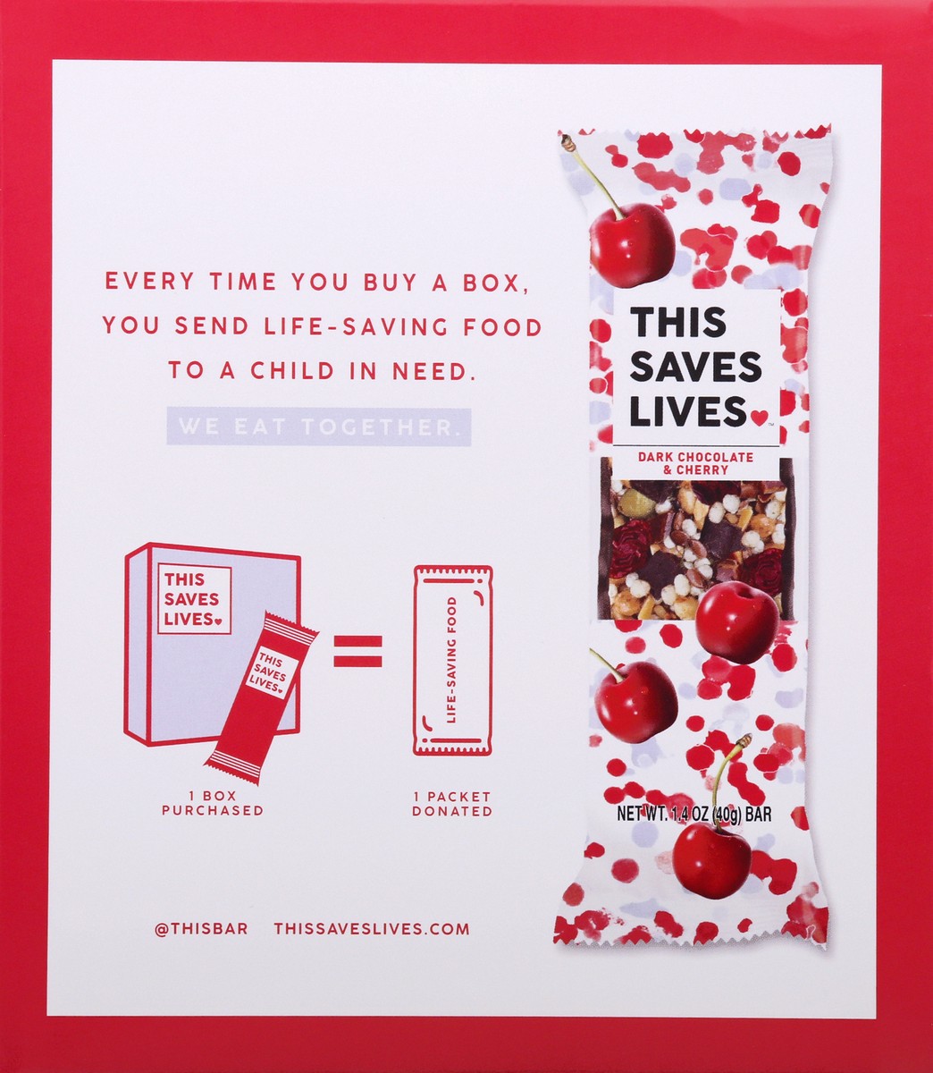 slide 4 of 9, This Saves Lives Dark Chocolate & Cherry Snack Bars 4 ea, 4 ct