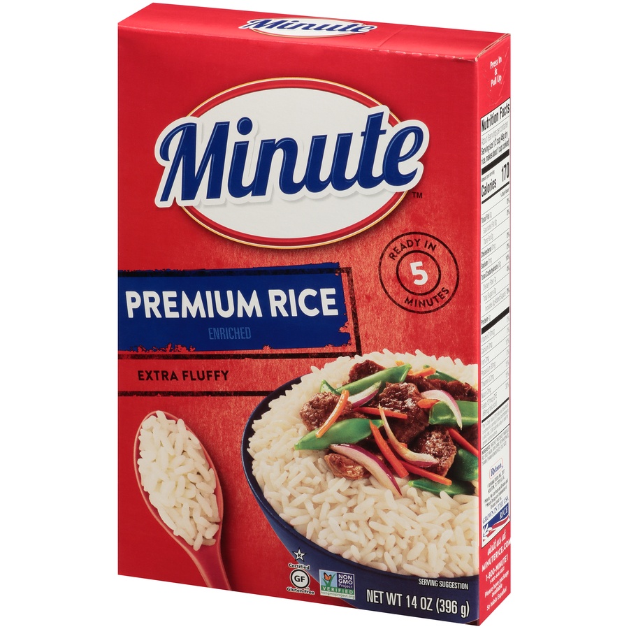 slide 3 of 8, Minute Premium Instant Enriched Long Grain Rice, 14 oz