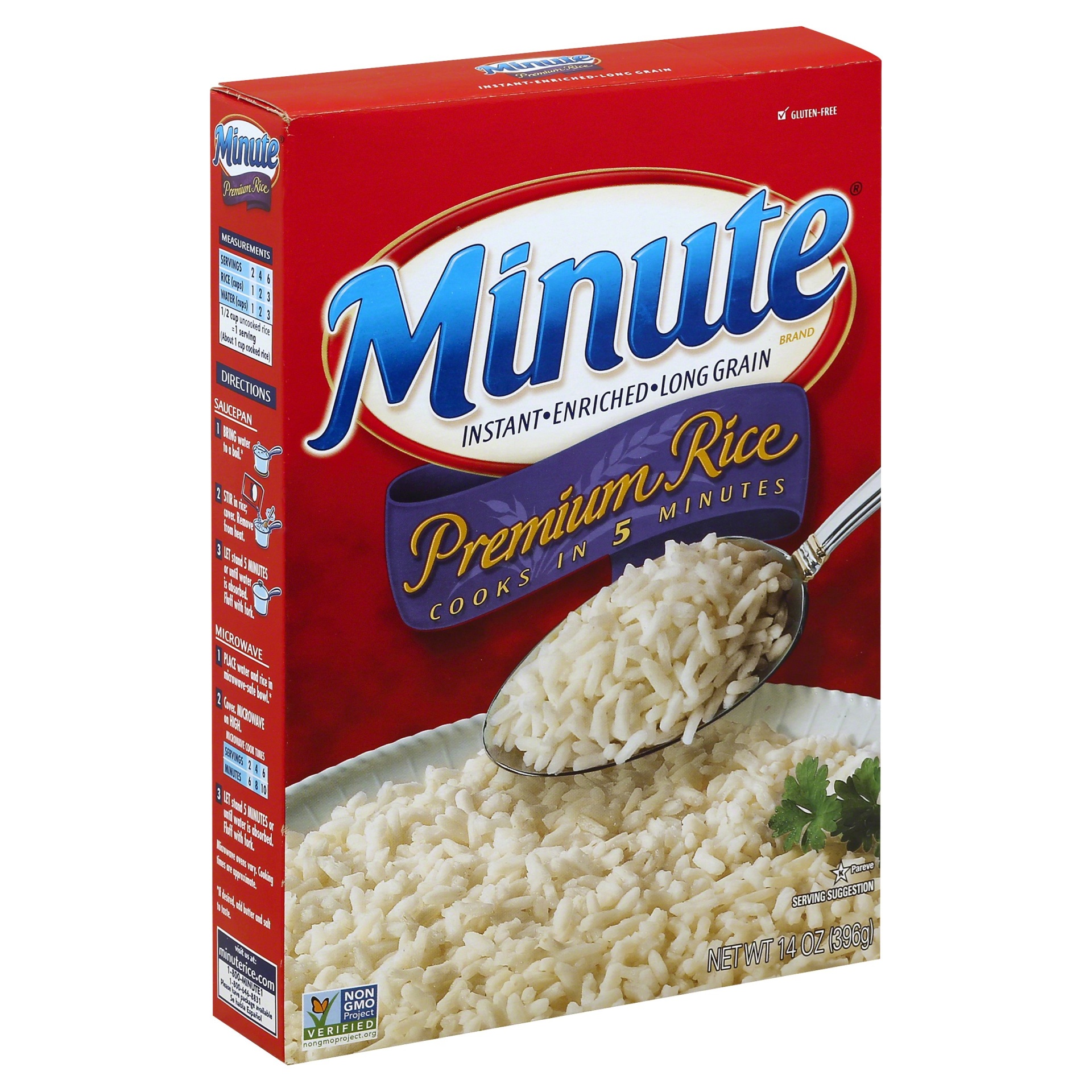 slide 1 of 8, Minute Premium Instant Enriched Long Grain Rice, 14 oz