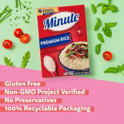 Minute Rice, Premium, Extra Fluffy