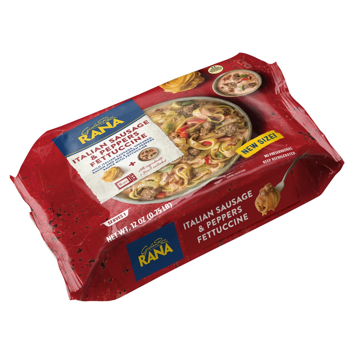 slide 5 of 10, Rana Italian Sausage & Peppers Fettuccine 12 oz, 12 oz