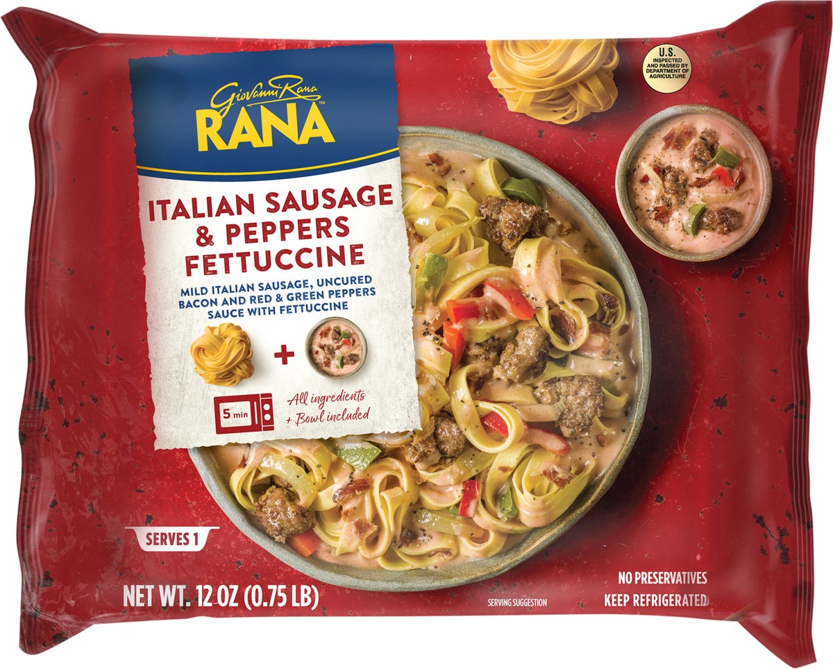 slide 1 of 10, Rana Italian Sausage & Peppers Fettuccine 12 oz, 12 oz