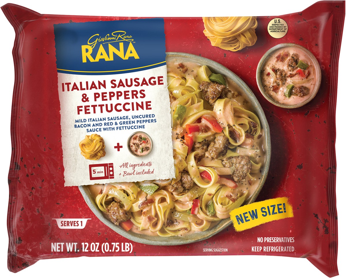 slide 3 of 10, Rana Italian Sausage & Peppers Fettuccine 12 oz, 12 oz