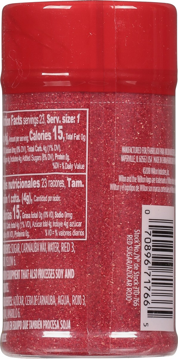 slide 2 of 9, Wilton Red Sanding Sugar Sprinkles 3.25 oz, 3.25 oz