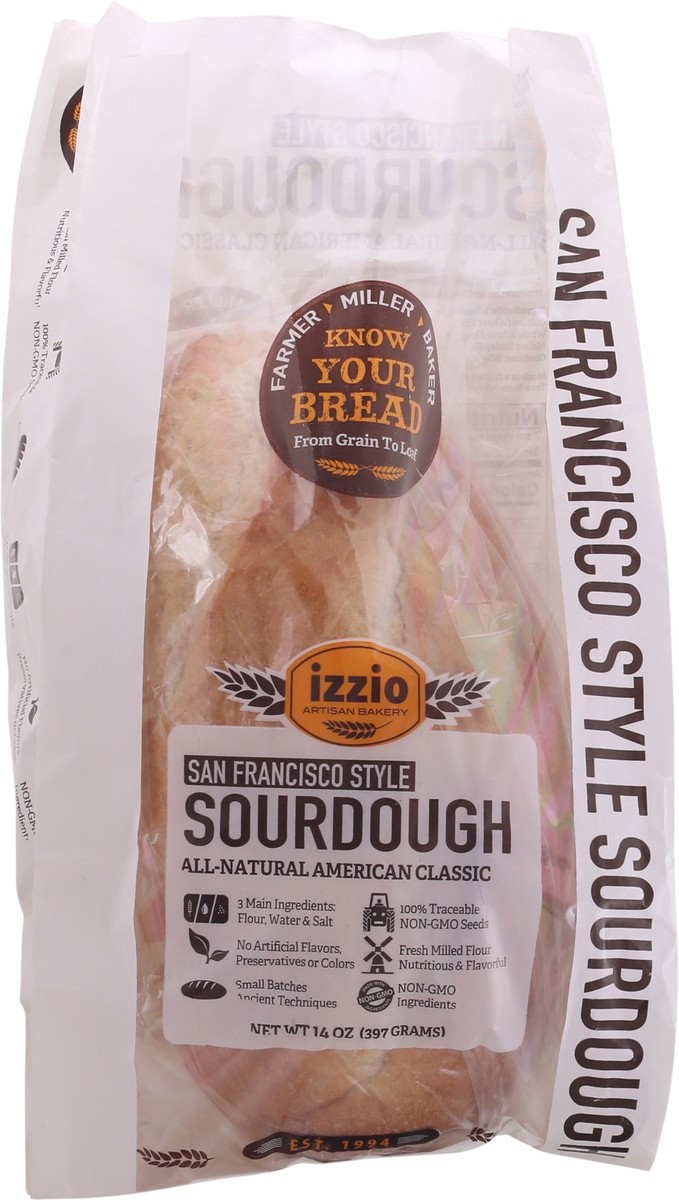 Izzio Artisan Bakery San Francisco Style Sourdough Bread 14 Oz 14 Oz ...