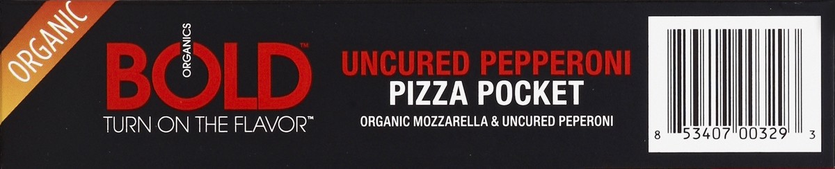 slide 4 of 4, Bold Organics Pizza Pocket Uncured Pepperoni, 1 ct