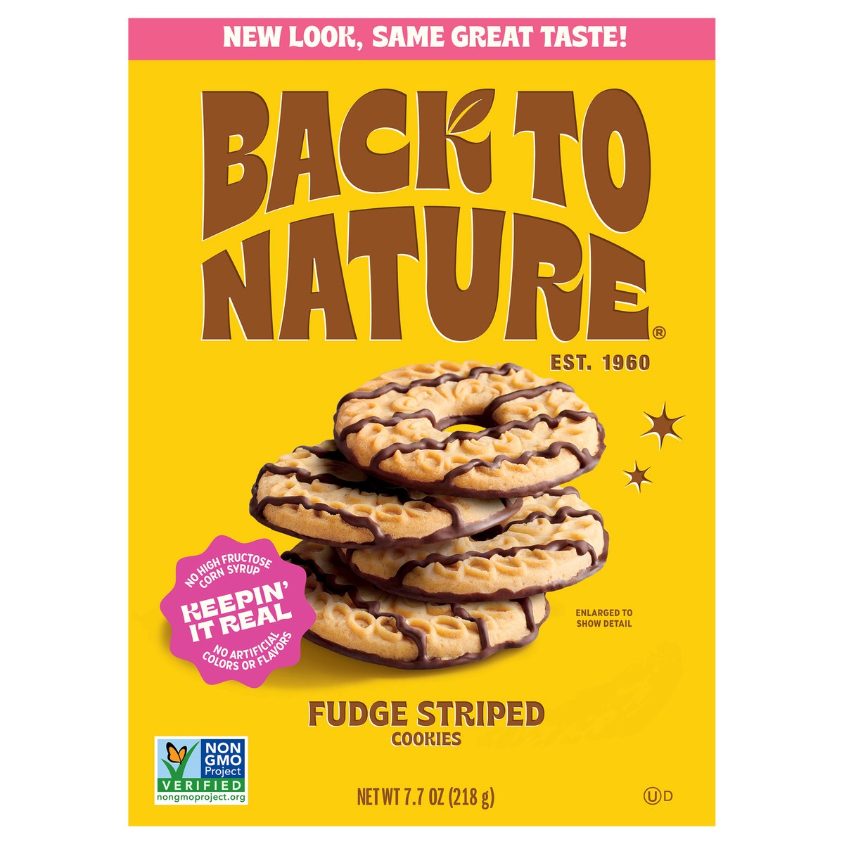 slide 6 of 12, Back To Nature Cookies Fudge Striped, 7.7 oz