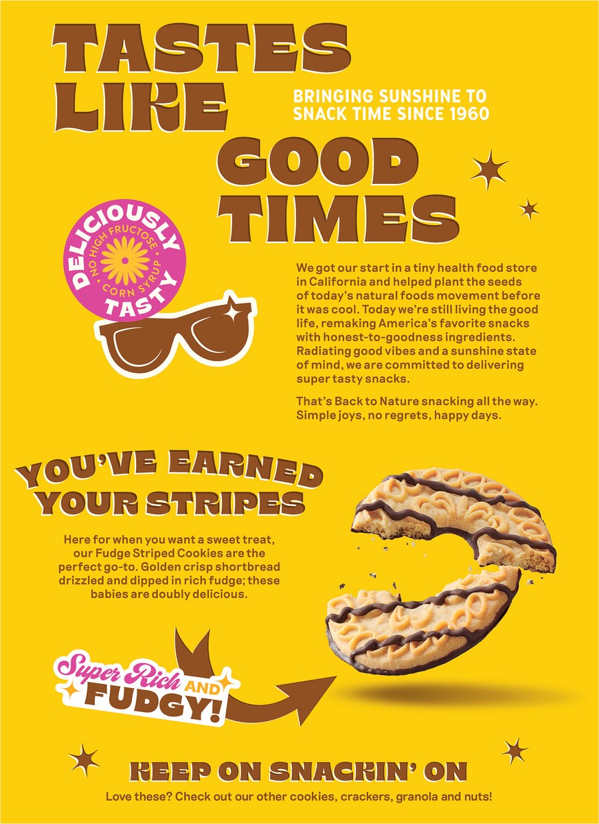 slide 4 of 12, Back To Nature Cookies Fudge Striped, 7.7 oz