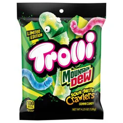 Trolli Mountain Dew Crawlers Sour Brite Gummi Candy