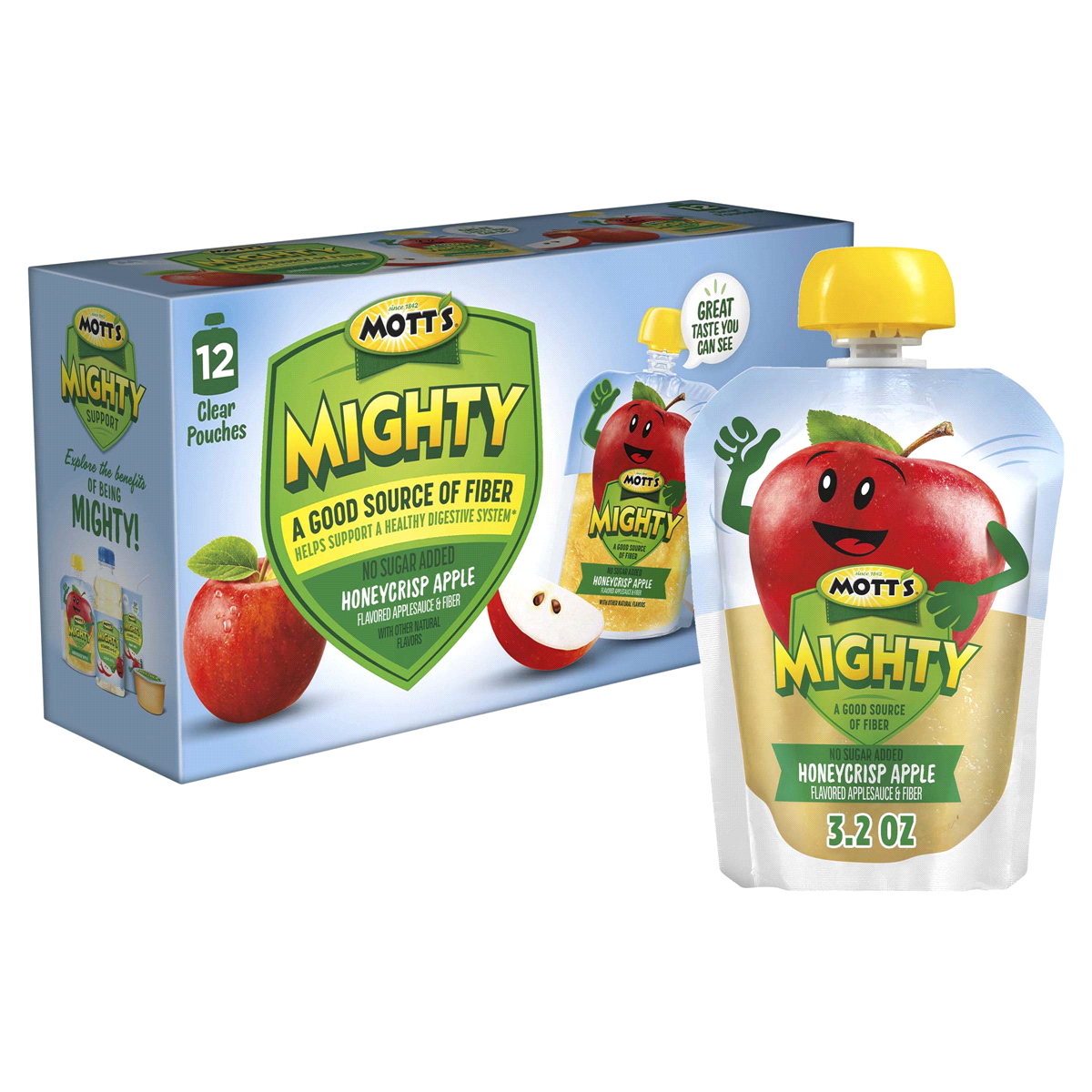 Mott's Mighty Honeycrisp Apple Applesauce 12 ct; 3.2 oz Shipt