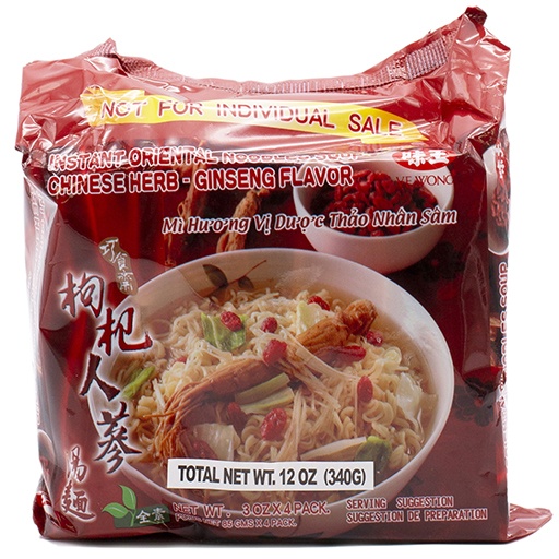slide 1 of 1, Ve Wong Instant Noodle Soup Ginseng Gochi, 4 ct; 340 gram