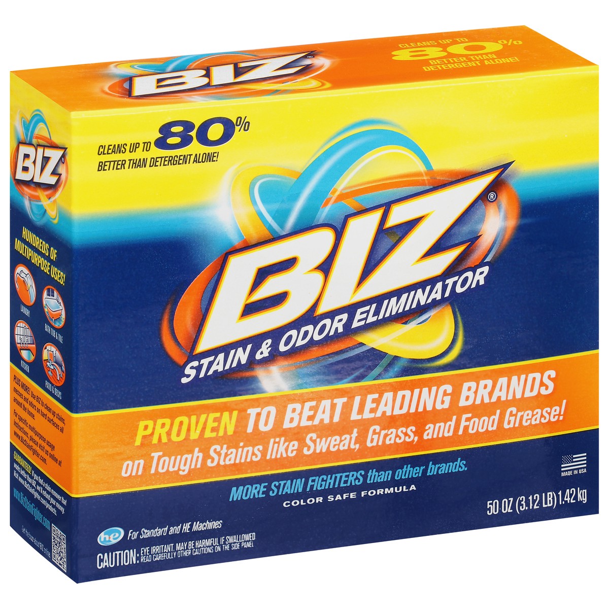 slide 2 of 9, BIZ Stain & Odor Eliminator 50 oz, 50 oz