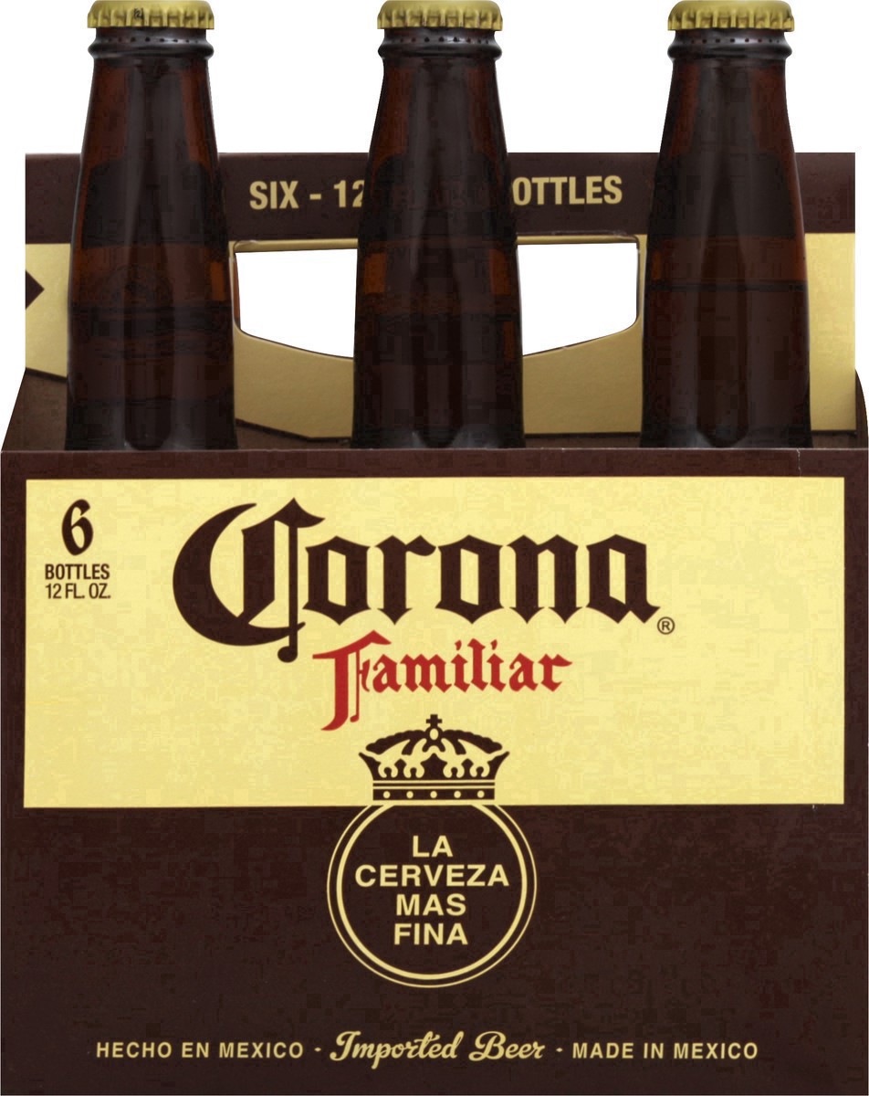 slide 12 of 32, Corona Familiar Mexican Lager Import Beer, 6 pk 12 fl oz Bottles, 4.8% ABV, 72 fl oz