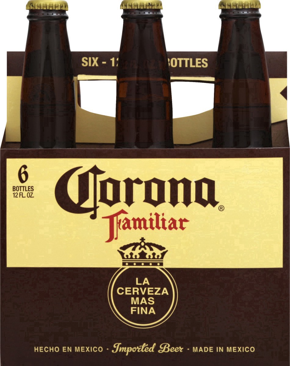 slide 26 of 32, Corona Familiar Mexican Lager Import Beer, 6 pk 12 fl oz Bottles, 4.8% ABV, 72 fl oz