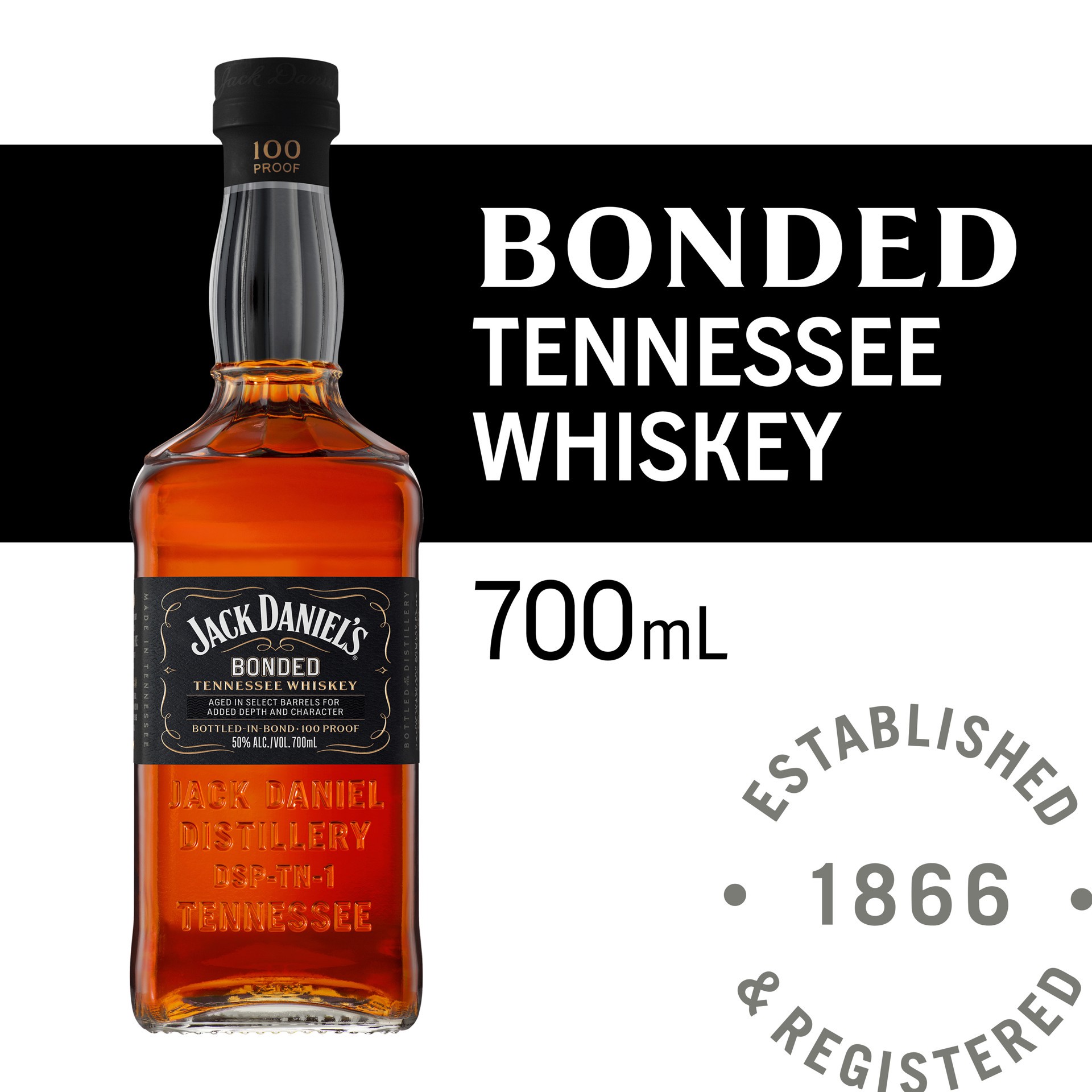 slide 7 of 9, Jack Daniel's Bonded Tennessee Whiskey 700 ml, 700 ml