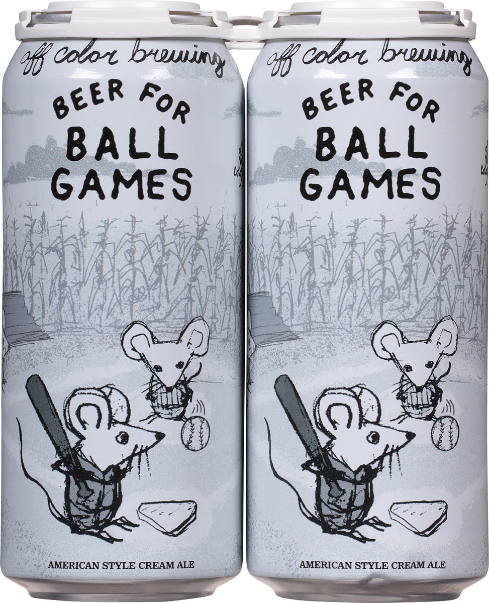 slide 4 of 9, Off Color Brewing, Beer For Ballgames 4Pk, 4 ct; 16 oz