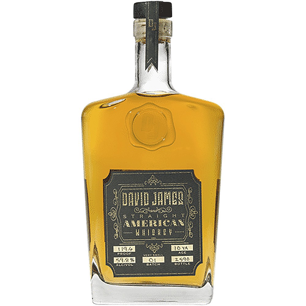 slide 1 of 1, David James Straight Am Whiskey, 750 ml