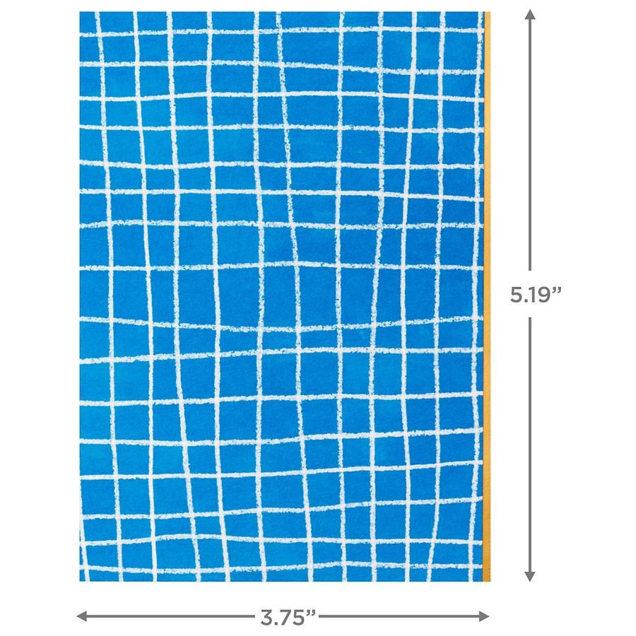 slide 4 of 5, Hallmark Blank Note Cards (Blue Windowpane), 5 ct