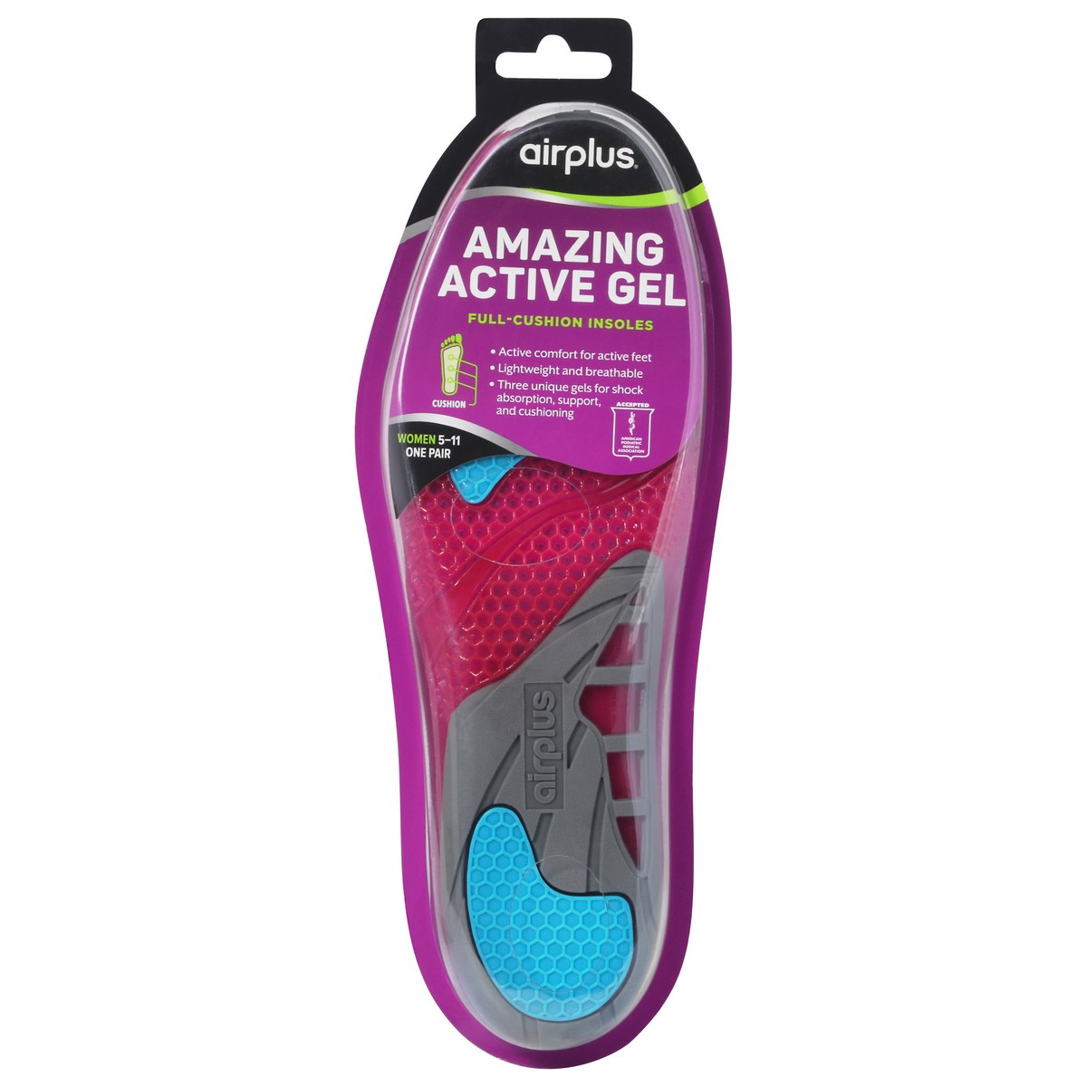 slide 2 of 12, Airplus Comfort & Support Insoles 1 ea, 1 ct