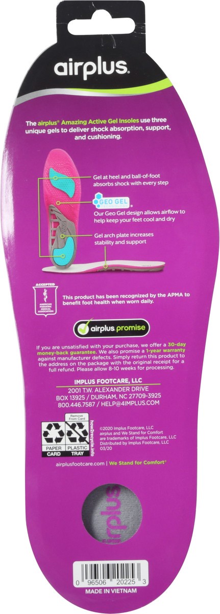 slide 11 of 12, Airplus Comfort & Support Insoles 1 ea, 1 ct