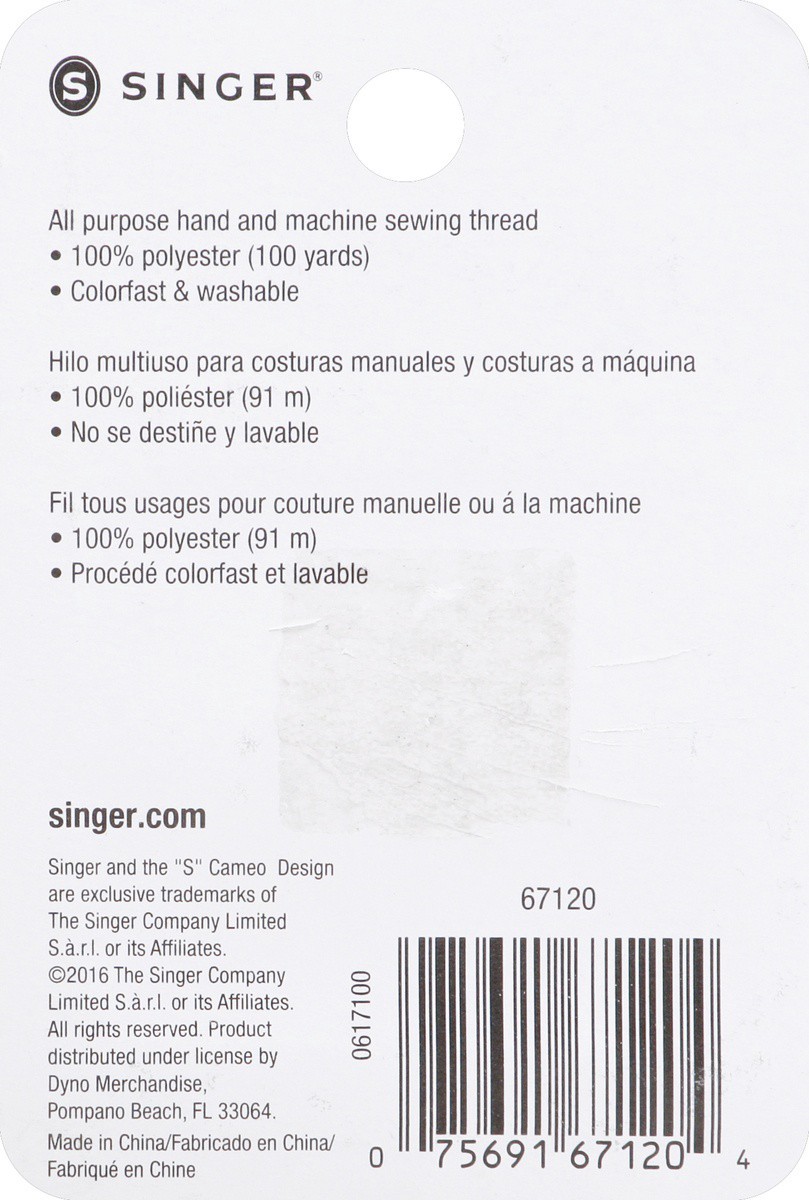 slide 2 of 7, Singer Thread Denim Thread Heavy Duty 150 Yard, 1 ct