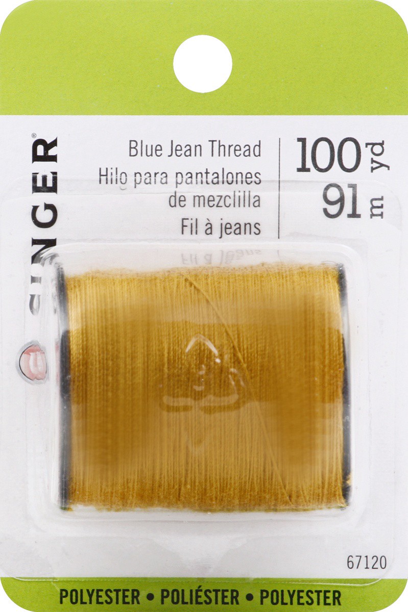 slide 4 of 7, Singer Thread Denim Thread Heavy Duty 150 Yard, 1 ct