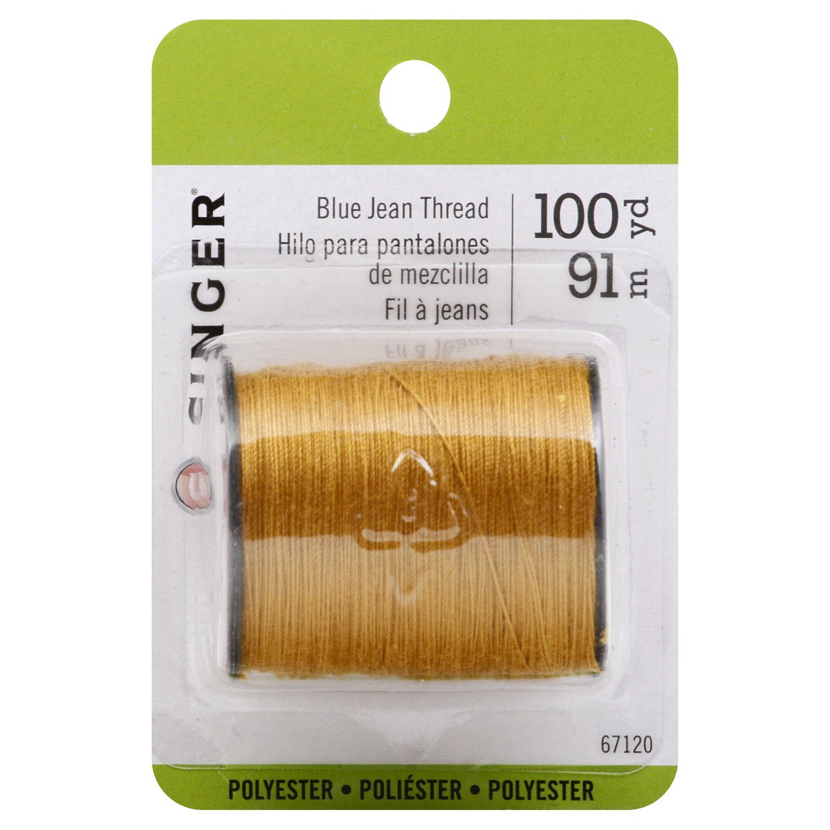 slide 1 of 7, Singer Thread Denim Thread Heavy Duty 150 Yard, 1 ct