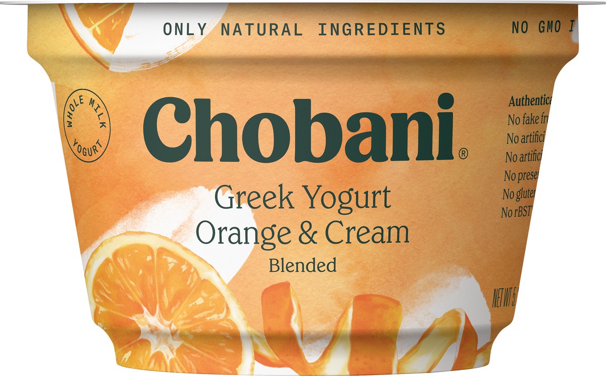 slide 4 of 10, Chobani Orange Greek Yogurt Blended, 5.3 oz