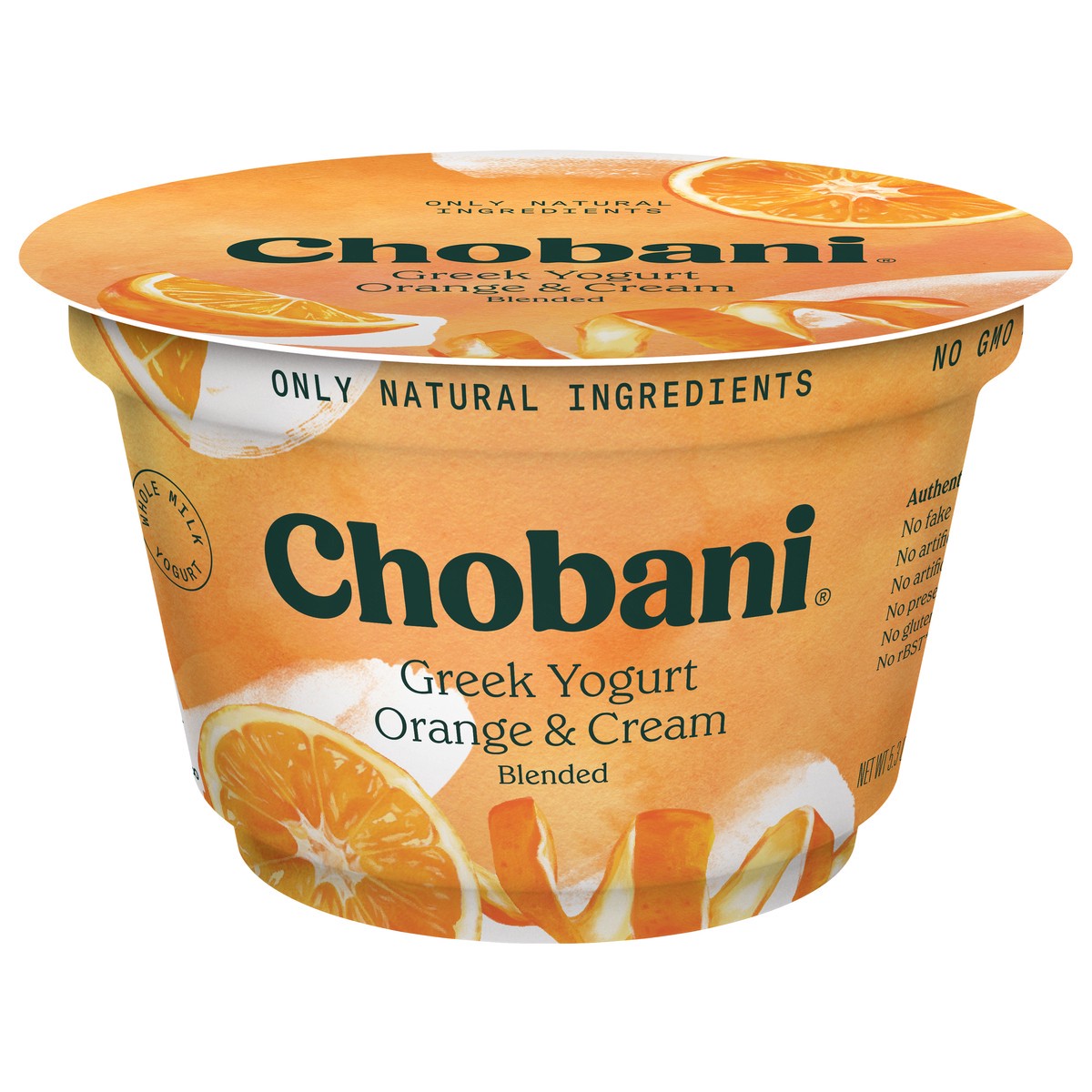 slide 1 of 10, Chobani Orange Greek Yogurt Blended, 5.3 oz