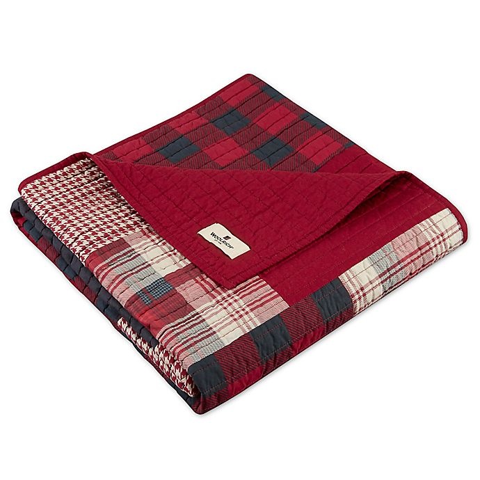 slide 1 of 2, Woolrich Sunset Quilted Throw Blanket - Red, 1 ct