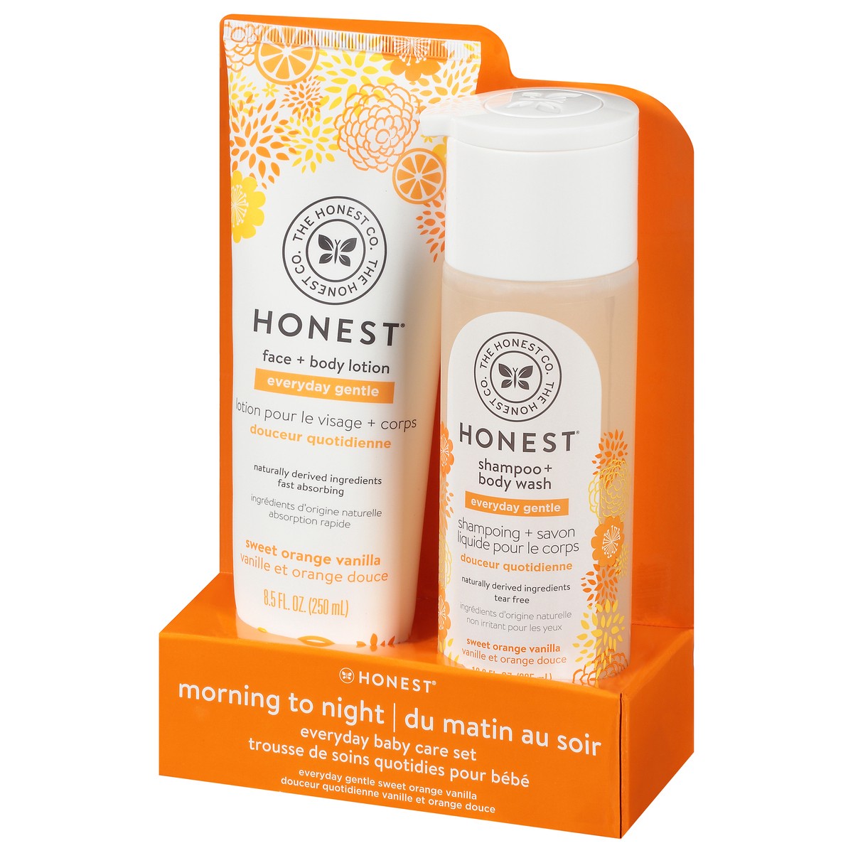 slide 7 of 11, Honest Morning to Night Sweet Orange Vanilla Everyday Baby Care Set 2 pc, 18.5 oz