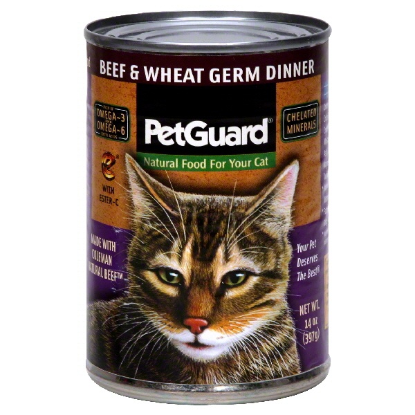 slide 1 of 1, PetGuard Canned Cat Food - Beef and Wheat Germ, 14 oz