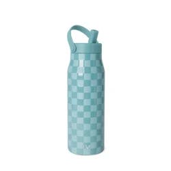 Simple Modern Mesa with Push Button TPU - Winter Frost Checkmate 34oz