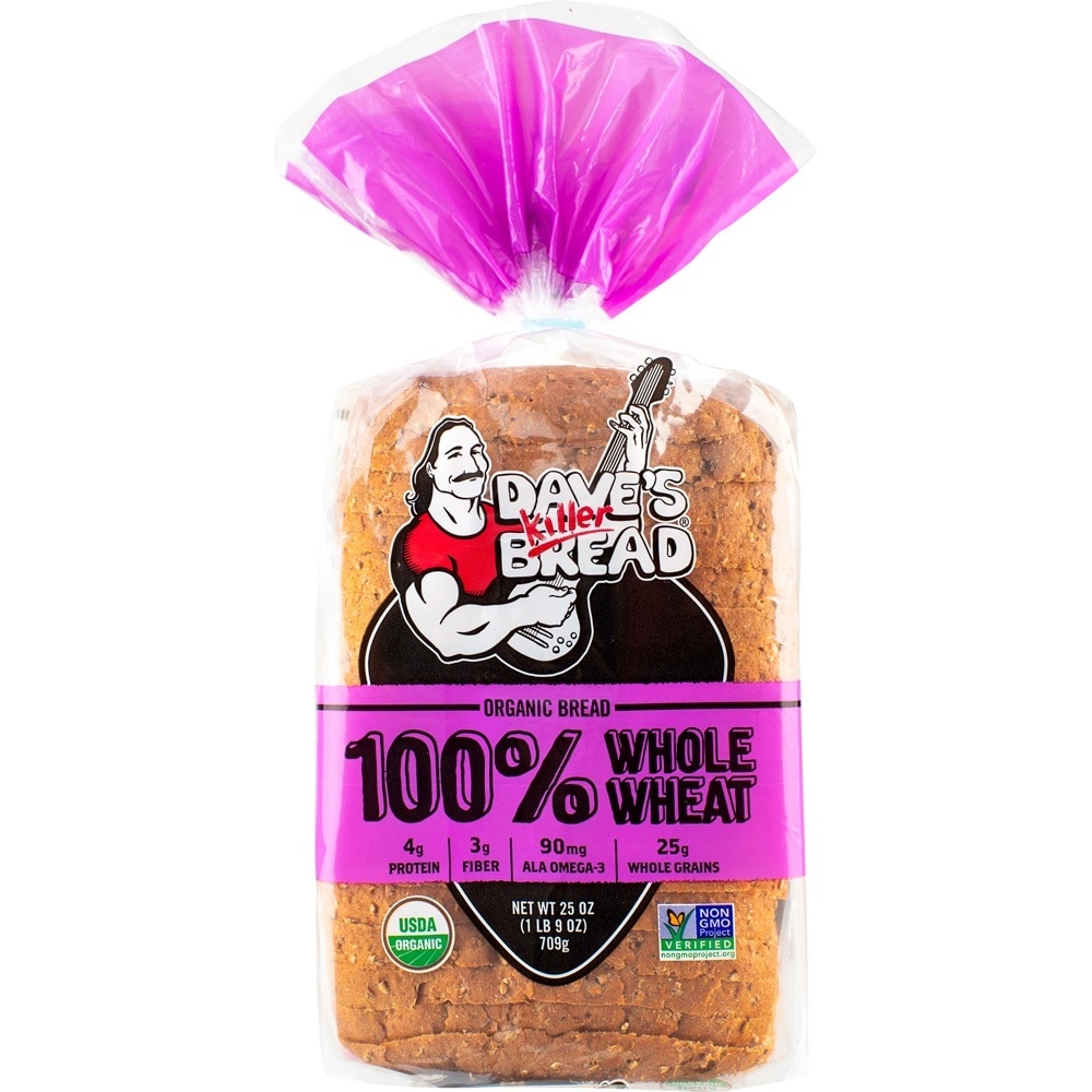 slide 1 of 8, Dave's Killer Bread 100% Whole Wheat Organic Bread, 25 oz