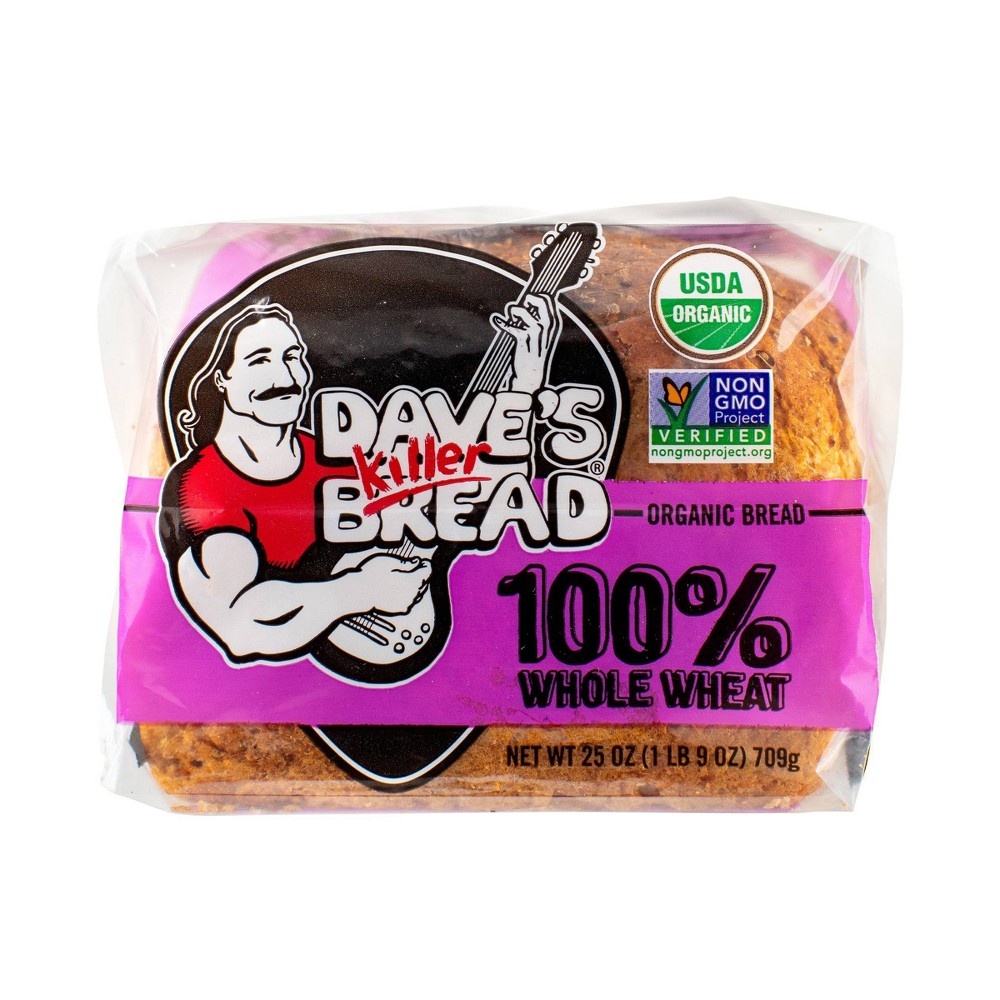 slide 6 of 8, Dave's Killer Bread 100% Whole Wheat Organic Bread, 25 oz
